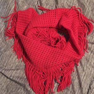 Salmon infinity scarf